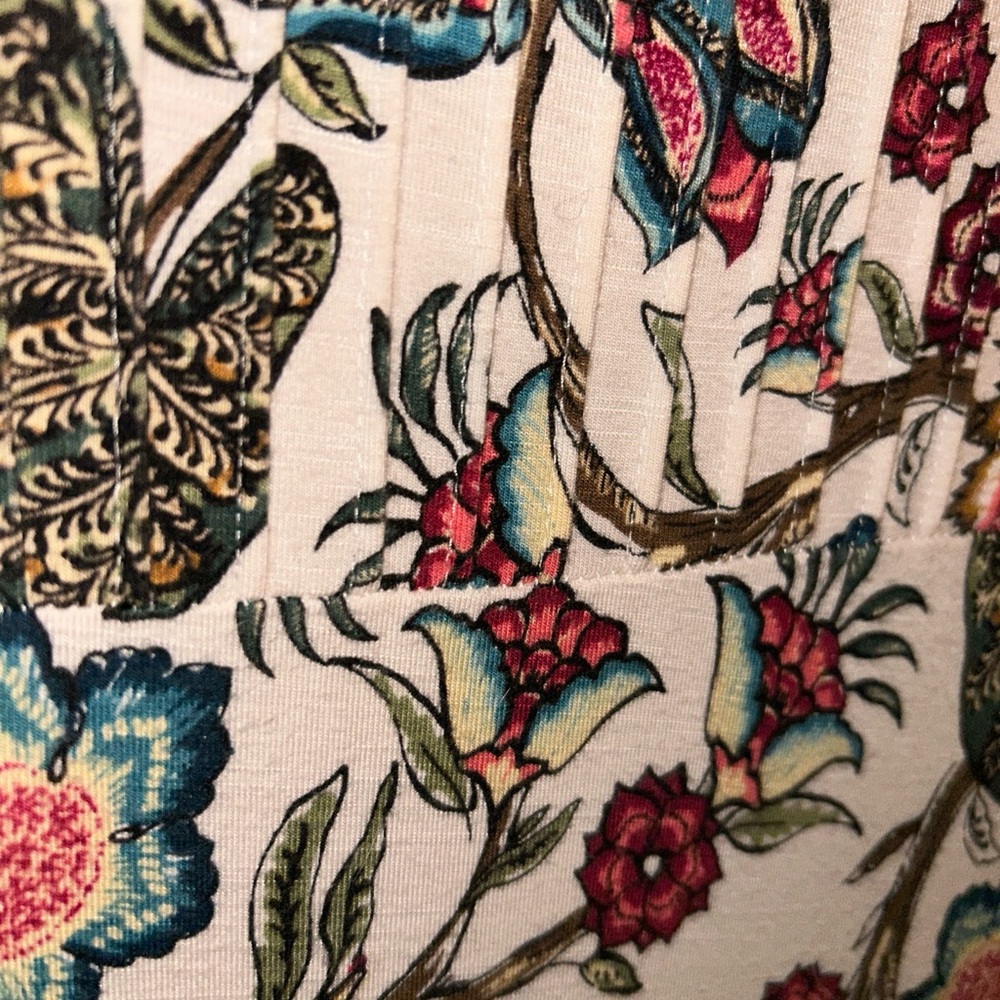J Jill Print Dress Size Large Bust 45” worn Once Has Pockets! - Picture 2 of 5